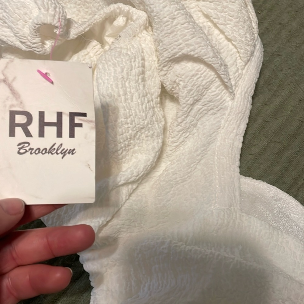Dress new with tags never worn ! All white